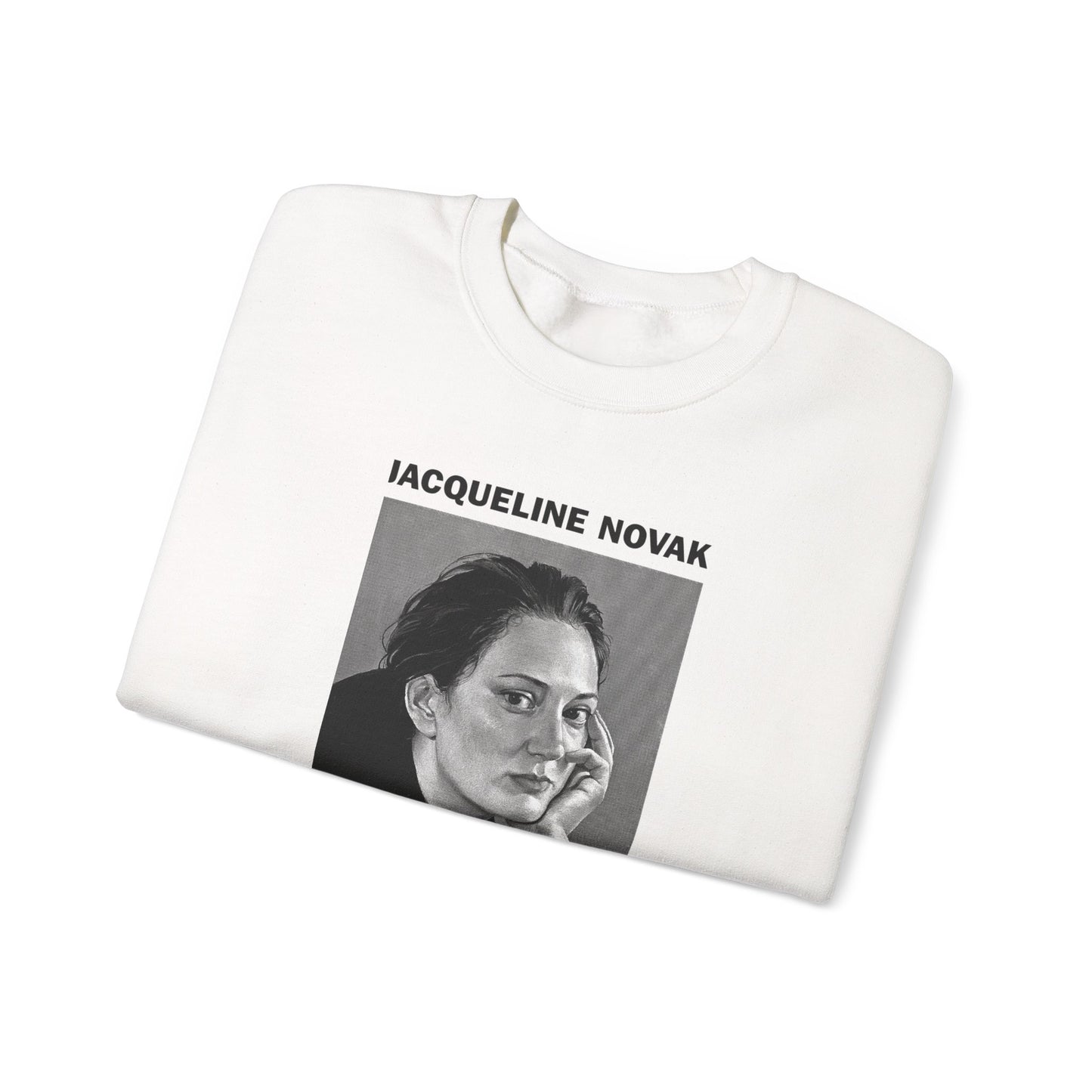 Crewneck Sweatshirt — Jacqueline Novak "Get On Your Knees" Portrait Graphic